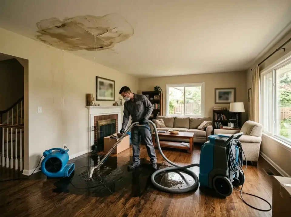 attic-pipe-burst-ceiling-drip-008 — frequently asked questions, Water Damage Restoration & Carpet Care in Queensland, MD